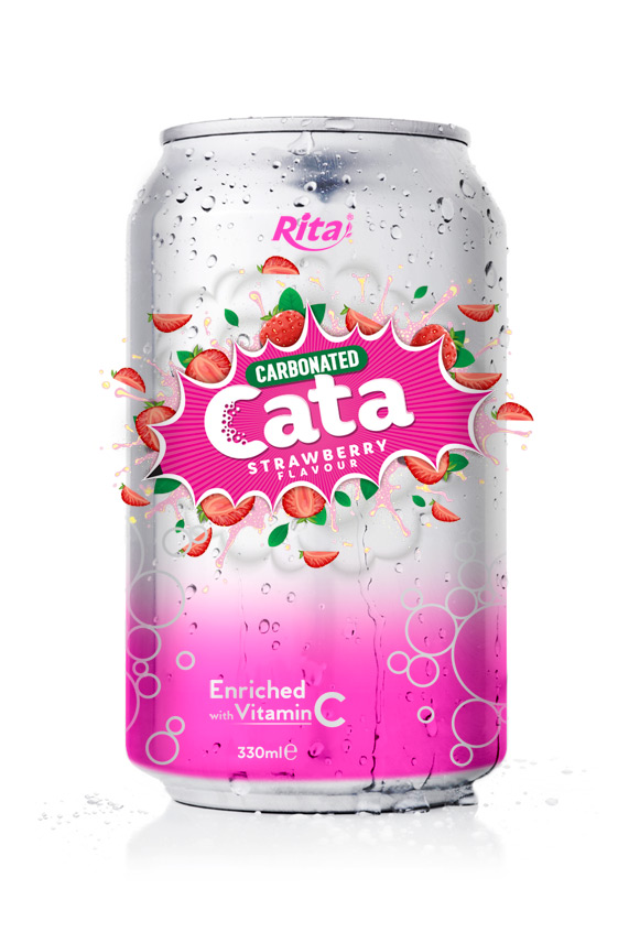 Carbonated Natural Strawberry Flavor Drink